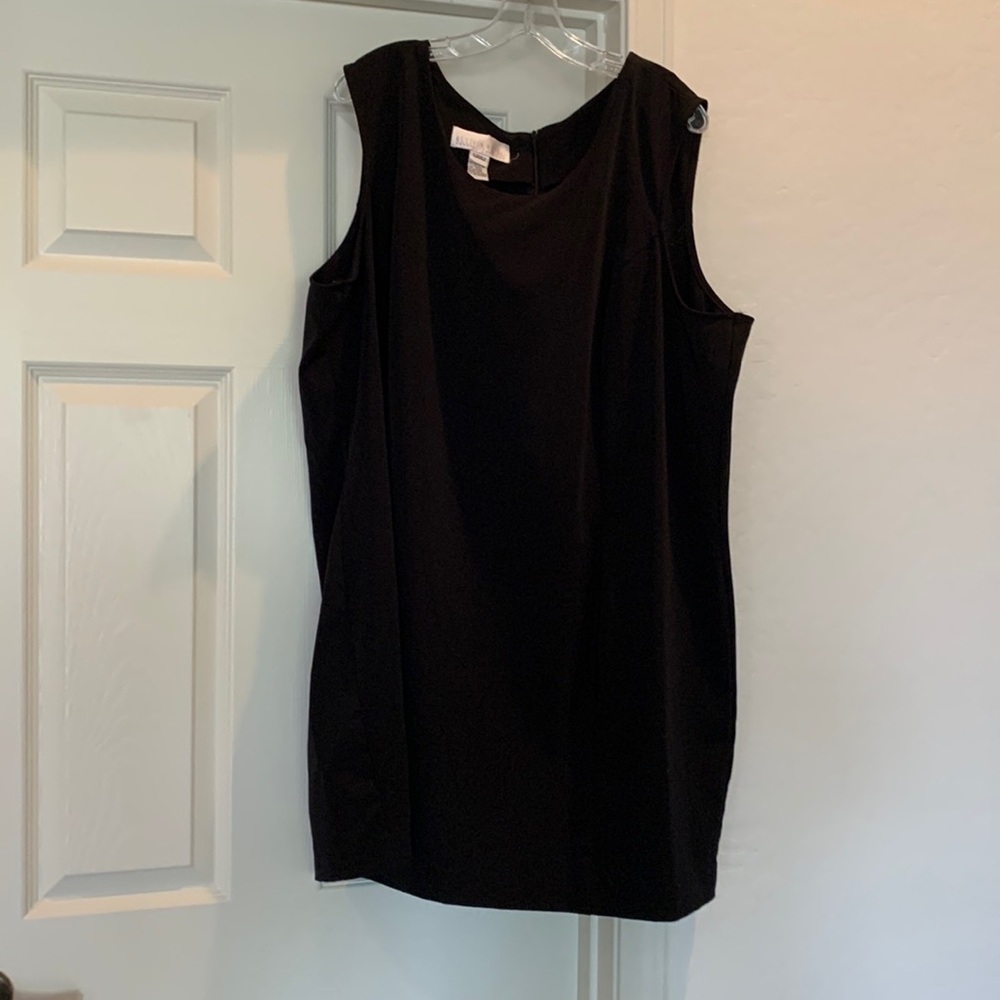 Allison Woods sleeveless black dress size 30W